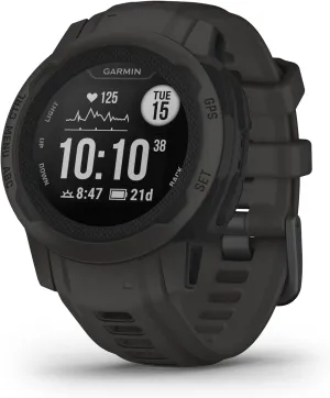 Garmin Instinct 2S, Smaller-Sized GPS Outdoor Watch, Multi-GNSS Support, Tracback Routing, Graphite, 40 MM (Renewed)