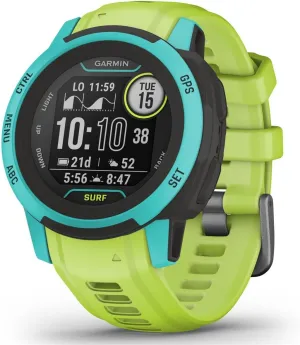 Garmin Instinct 2S, Surf-Edition, Smaller-Sized GPS Outdoor Watch, Surfing Features, Multi-GNSS Support, Tracback Routing, Waikiki