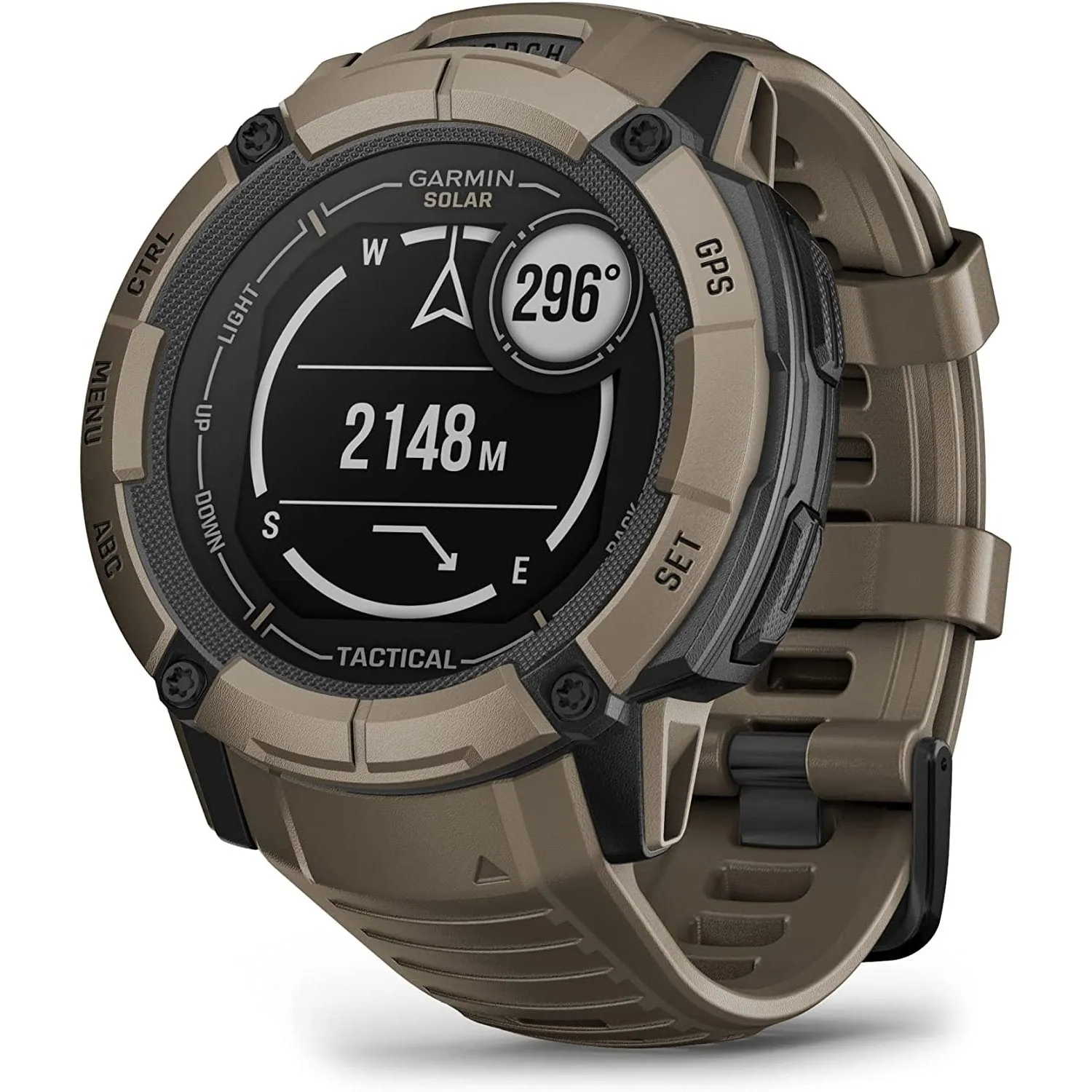 Garmin Instinct 2X Solar Rugged GPS Smartwatch, Tactical Edition, Coyote Tan