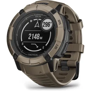 Garmin Instinct 2X Solar Rugged GPS Smartwatch, Tactical Edition, Coyote Tan