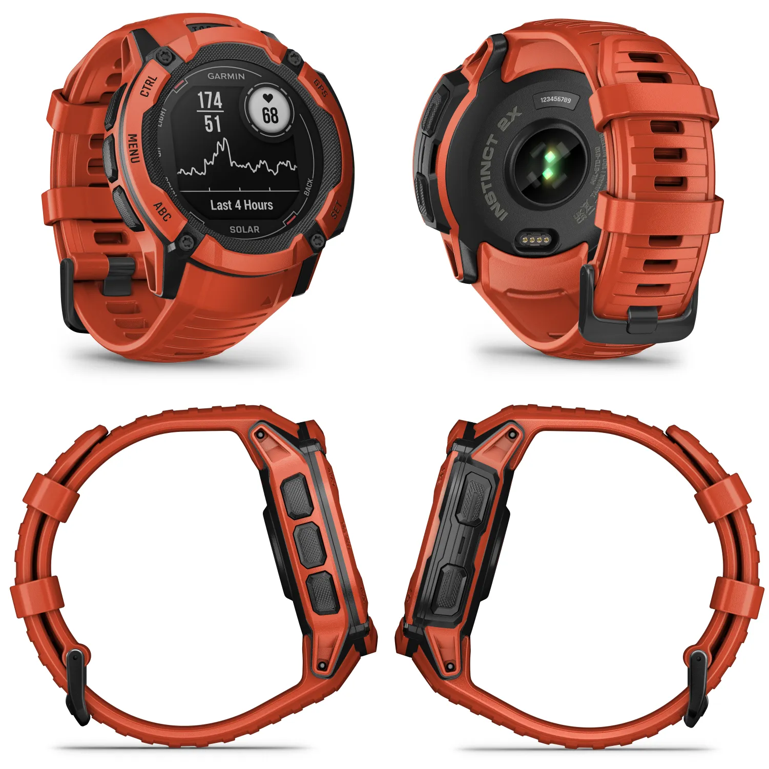 Garmin Instinct 2X Solar Series Rugged GPS Men Smartwatch with Power Glass Lens, LED Flashlight with Wearable4U EarBuds Bundle