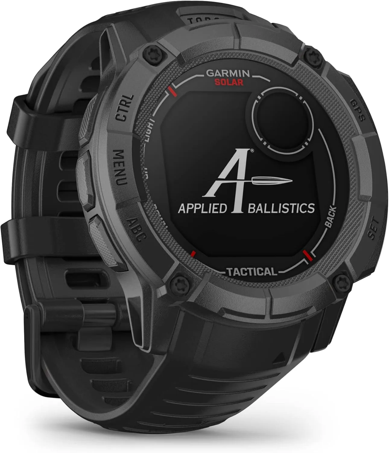 Garmin Instinct 2X Solar - Tactical Edition, Rugged GPS Smartwatch, Built-in Flashlight, Ballistics Calculator, Solar Charging Capability, Black