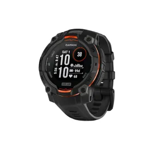 Garmin Instinct® 3 45 MM Unisex Black Solar Charged Display Metal-Reinforced Bezel Built-in Flashlight Rugged Outdoor GPS Smartwatch - 010-02934-00