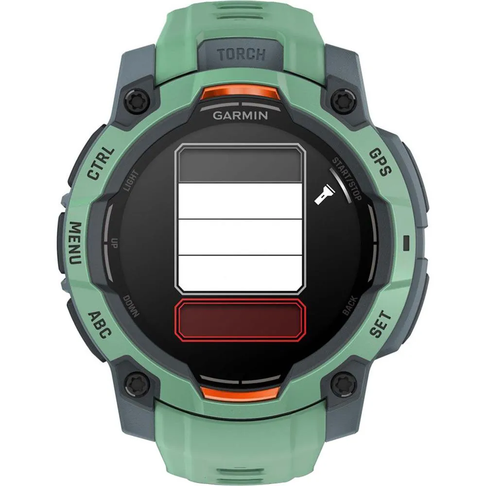 Garmin Instinct 3 45mm GPS Smartwatch, AMOLED   2x Protector   2 Yr Warranty Bundle