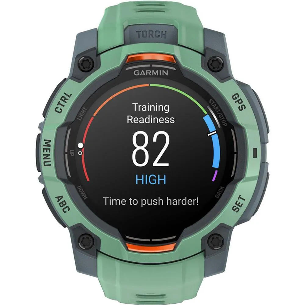 Garmin Instinct 3 45mm GPS Smartwatch, AMOLED   2x Protector   2 Yr Warranty Bundle