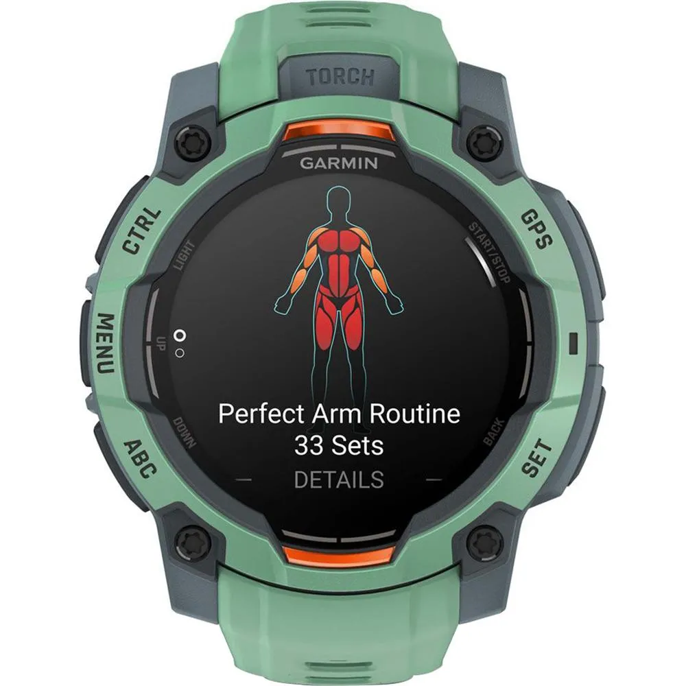 Garmin Instinct 3 45mm GPS Smartwatch, AMOLED   2x Protector   2 Yr Warranty Bundle