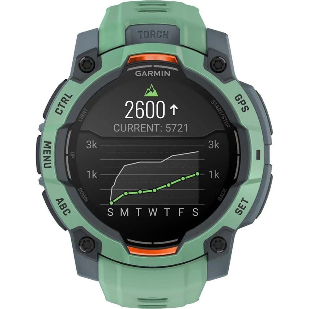 Garmin Instinct 3 45mm GPS Smartwatch, AMOLED   2x Protector   2 Yr Warranty Bundle