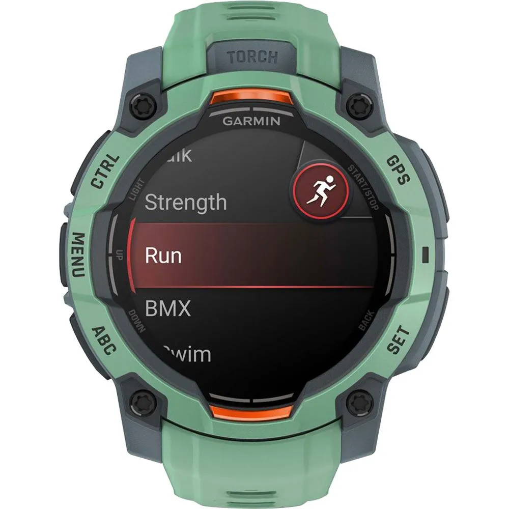 Garmin Instinct 3 45mm GPS Smartwatch, AMOLED   2x Protector   2 Yr Warranty Bundle