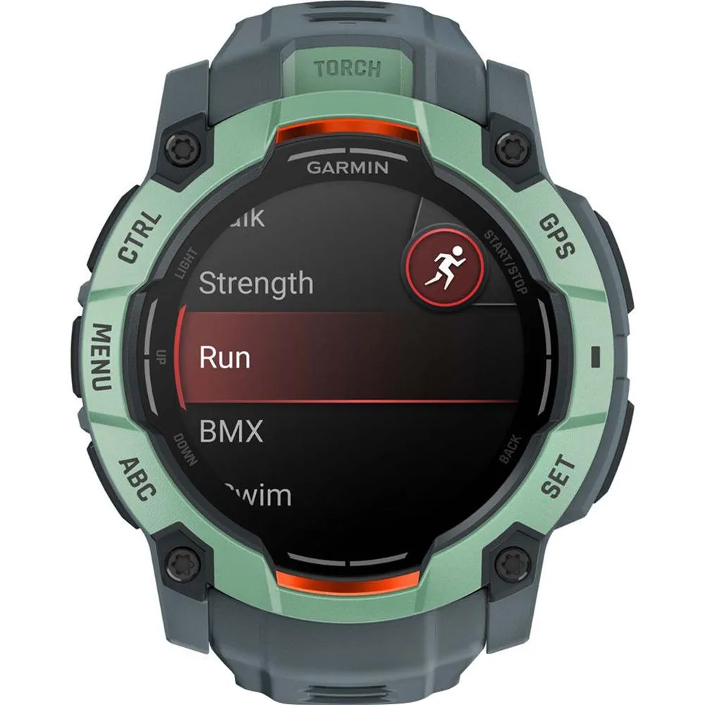 Garmin Instinct 3 - 50 mm Outdoor GPS Smartwatch, AMOLED, Neo Tropic with Twilight Band