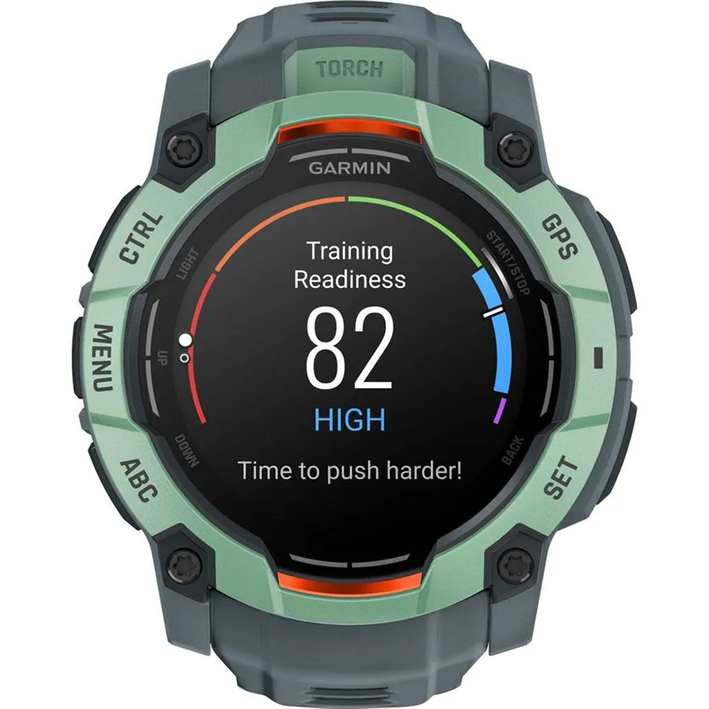 Garmin Instinct 3 - 50 mm Outdoor GPS Smartwatch, AMOLED, Neo Tropic with Twilight Band