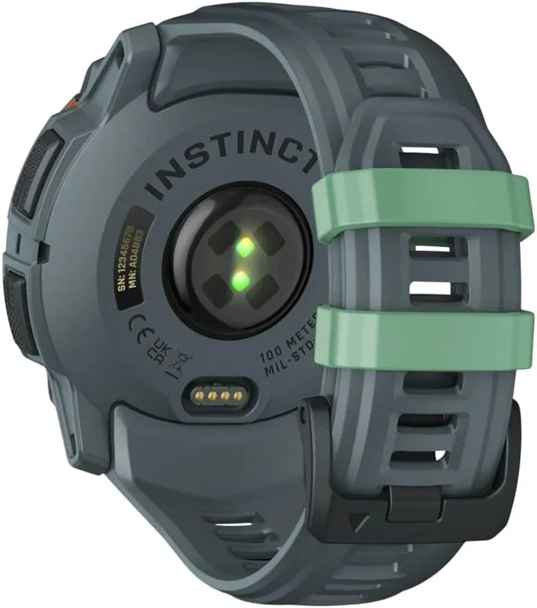 Garmin Instinct® 3 50mm, AMOLED Display, Rugged Outdoor GPS Smartwatch, Metal-Reinforced Bezel, Built-in Flashlight, Up to 18 Days of Battery Life, Neo Tropic/Twilight