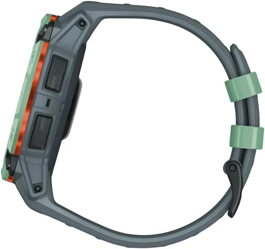 Garmin Instinct® 3 50mm, AMOLED Display, Rugged Outdoor GPS Smartwatch, Metal-Reinforced Bezel, Built-in Flashlight, Up to 18 Days of Battery Life, Neo Tropic/Twilight