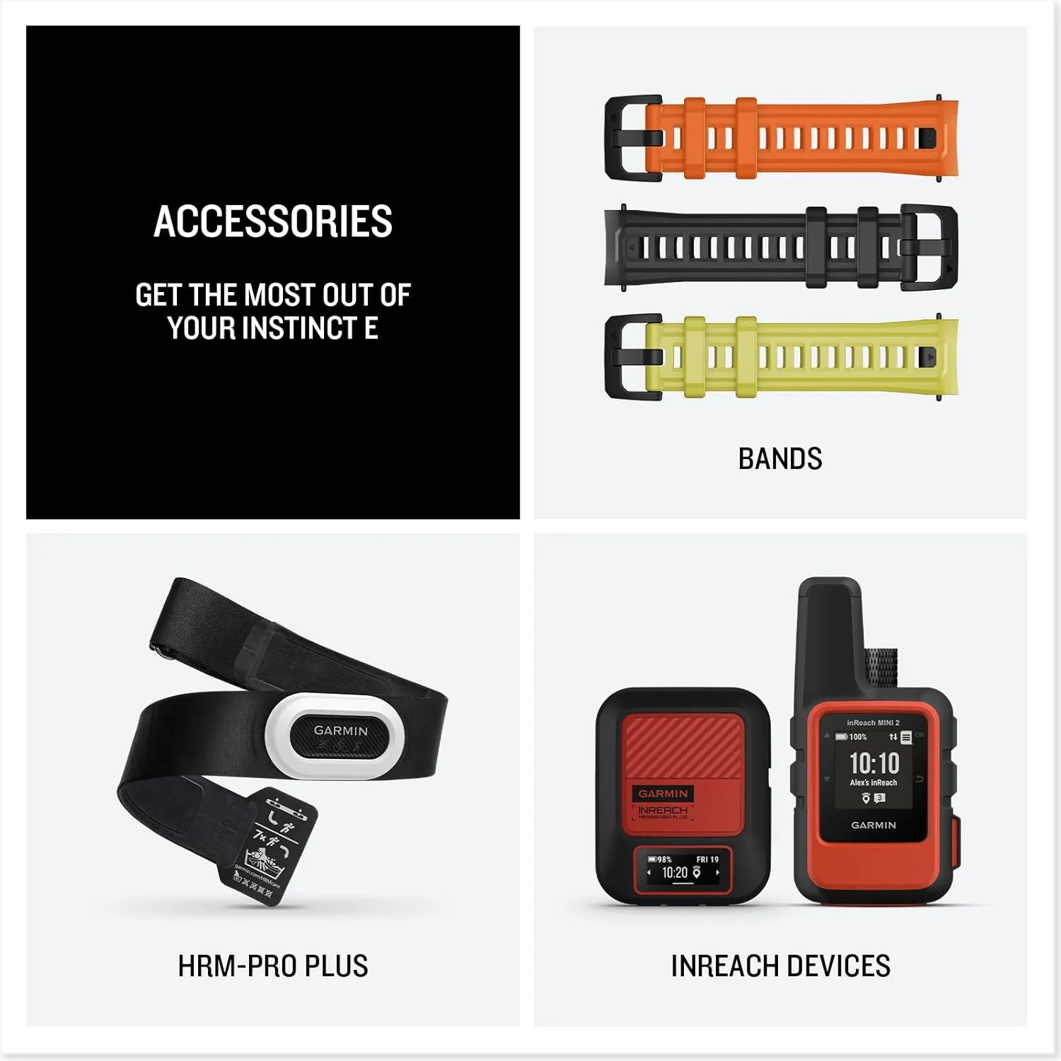 Garmin Instinct E Rugged GPS Adventure Smartwatch, Electric Lime | 45mm | Wrist Based Heart Rate Monitor, Up to 16 Days of Battery Life with Signature Stand Power Bundle