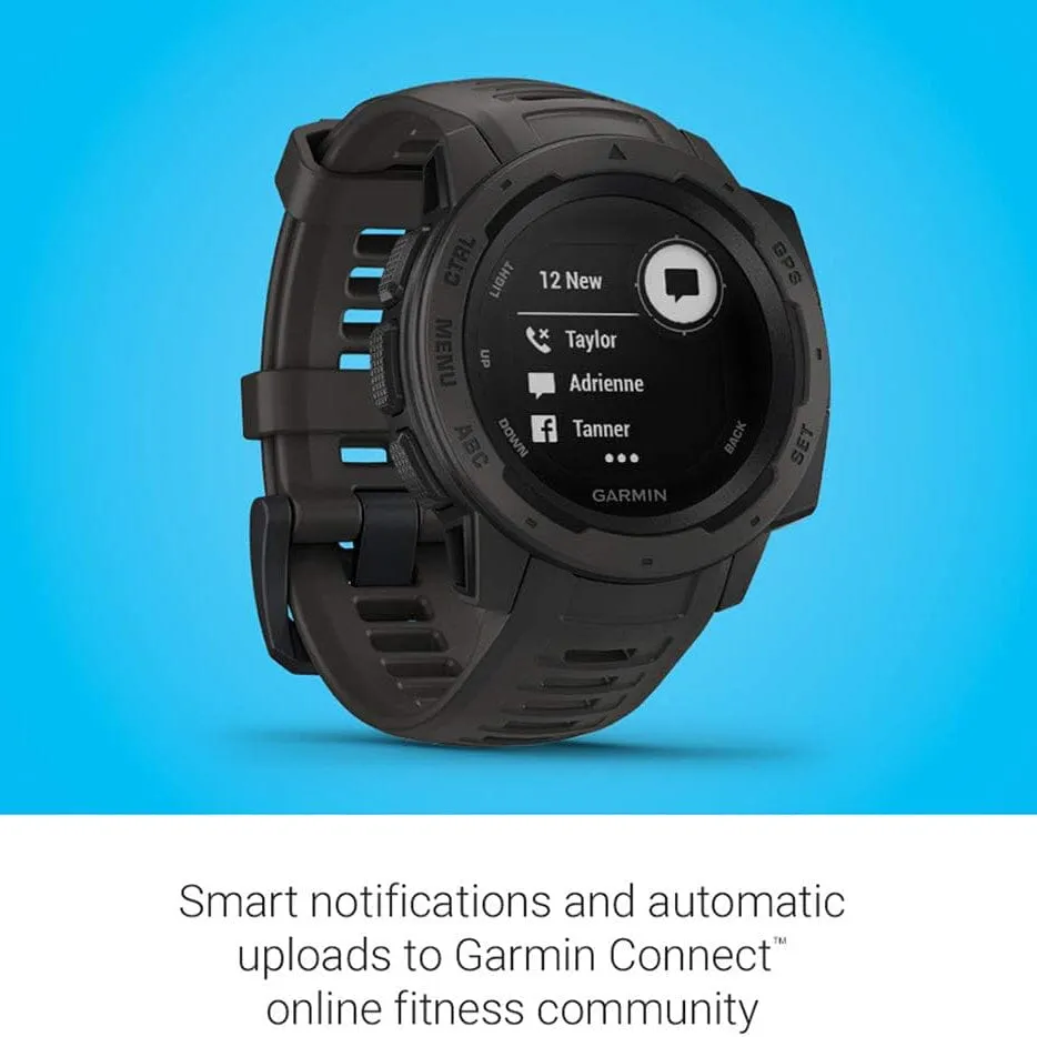 Garmin Instinct, Rugged Outdoor Watch with GPS  (Refurbished)
