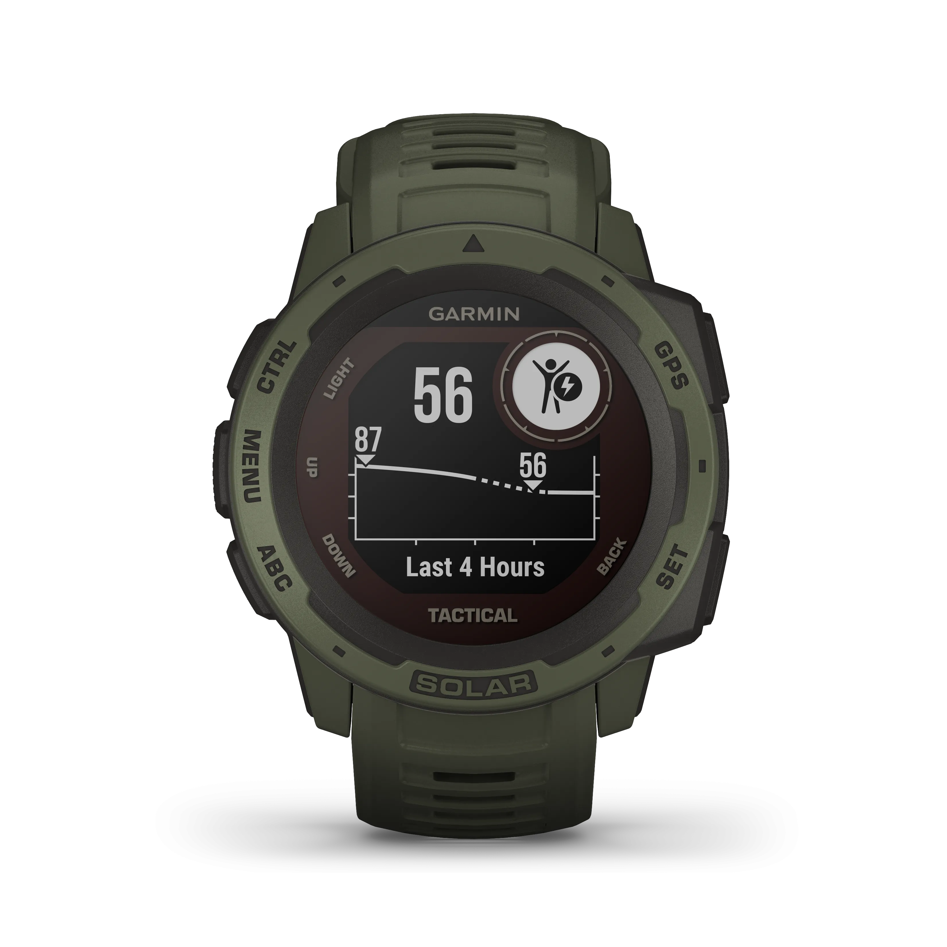 Garmin Instinct Solar Tactical Edition Premium GPS Smartwatch with Included Wearable4U Bundle