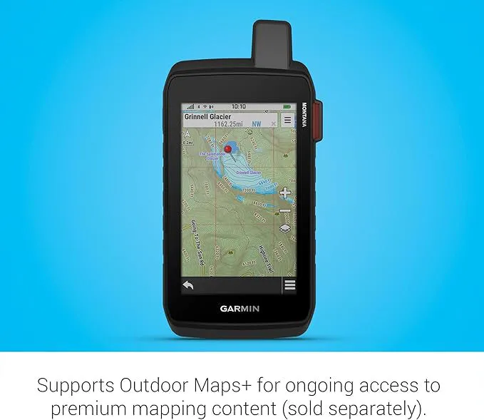 Garmin Montana® 710i Unisex Black Satellite Imagery And Maps For Routing On Roads Or Trails Rugged GPS Handheld Navigator With Built-in InReach® Technology For SOS And 2-way Texts In Remote Areas - 010-02964-00