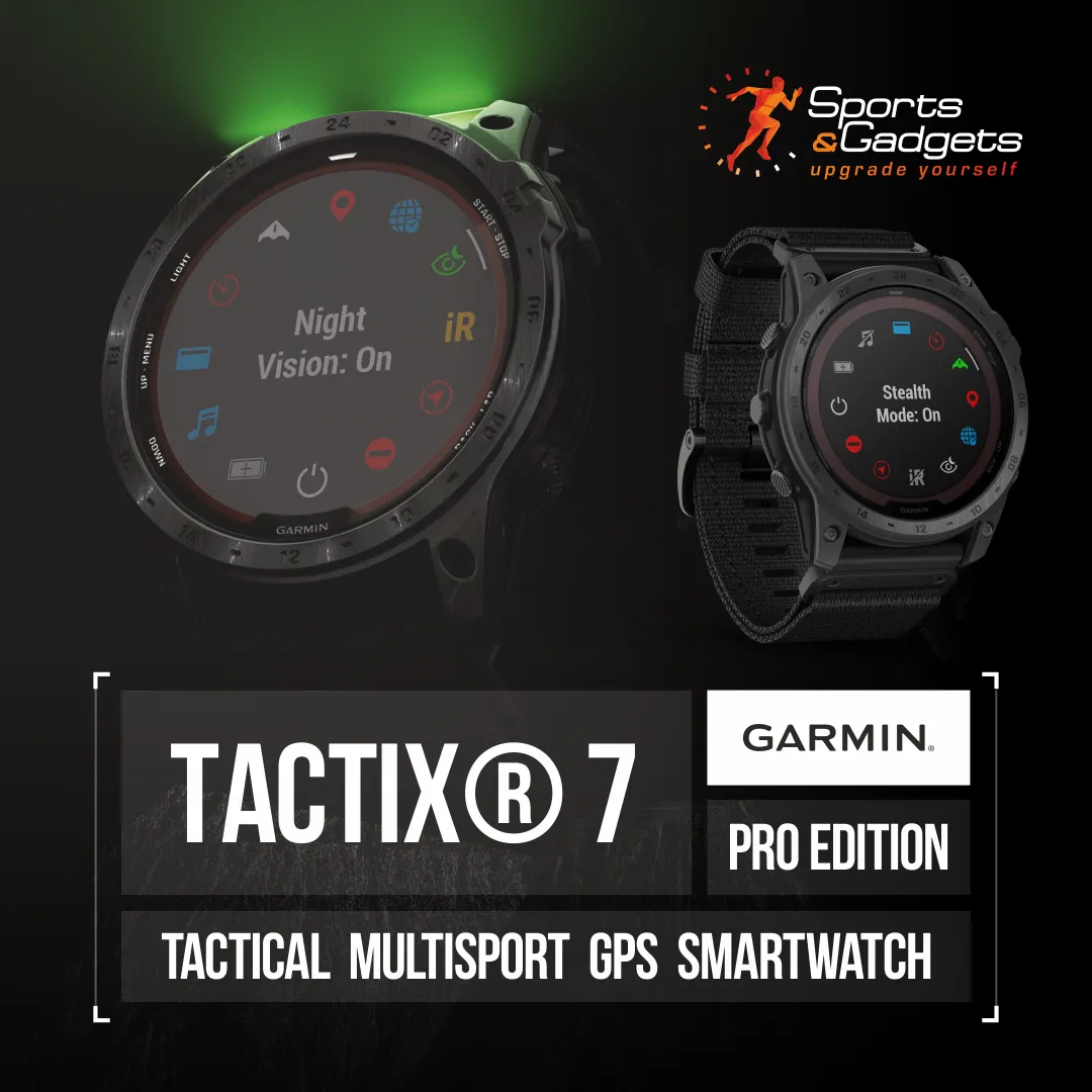 Garmin Tactix 7 Tactical Multisport GPS Smartwatch with 1.4” Always-On Display Tactical Watch | Advanced Training, Tracking   Mission-ready Features