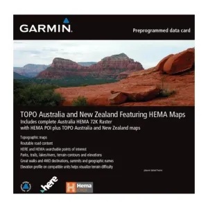 Garmin TOPO microSD/SD Australia & New Zealand Featuring HEMA Australia,