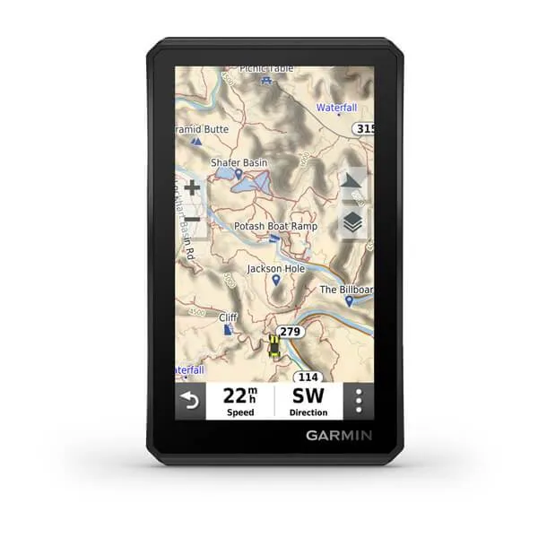 Garmin Tread - Base Edition 5.5” Powersport Off-Road Navigator, 5.5" Display with Wearable4U PowerPack Bundle