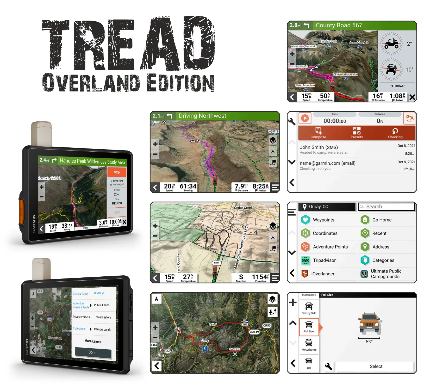 Garmin Tread Overland, All-Terrain GPS Navigator (010-02508-00)