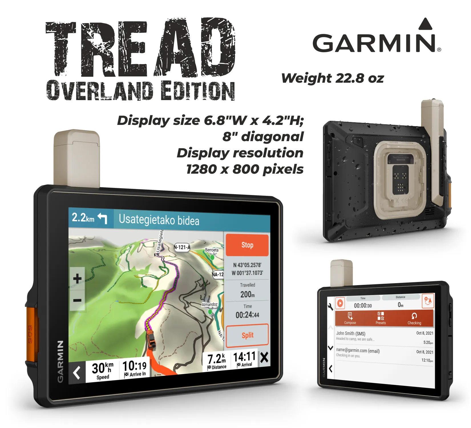 Garmin Tread Overland, All-Terrain GPS Navigator (010-02508-00)