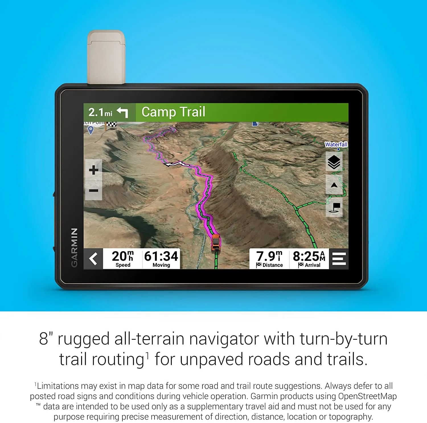 Garmin Tread Overland Edition All-Terrain GPS Navigator, 8'' Ultrabright Display