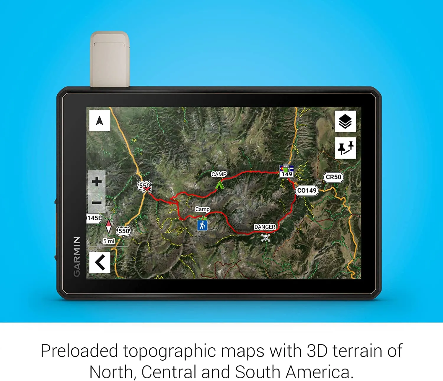 Garmin Tread Overland Edition All-Terrain GPS Navigator, 8'' Ultrabright Display