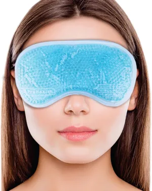 Gel Bead Hot & Cold Eye Masks - FSA HSA Approved - Reusable Gel Ice Pack for Dry, Puffy Eyes, Beauty, Relaxation, Sleep