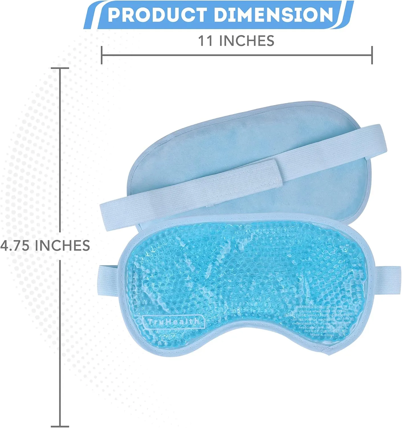 Gel Bead Hot & Cold Eye Masks - FSA HSA Approved - Reusable Gel Ice Pack for Dry, Puffy Eyes, Beauty, Relaxation, Sleep
