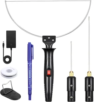 GOCHANGE 3 in 1 Foam Cutter Electric Cutting Machine Pen Tools Kit, 100-240V / 18W Styrofoam Cutting Pen with Electronic Voltage Transformer Adaptor