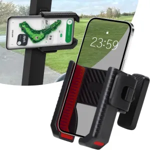 Golf Cart Phone Holder - Magnetic Phone Holder for Golf Cart with Ultra-Strong N52 Magnet & 360° Rotation, Universal Fit for Smartphones/Thick Cases - Secure Hands-Free Golf Accessories (Red)