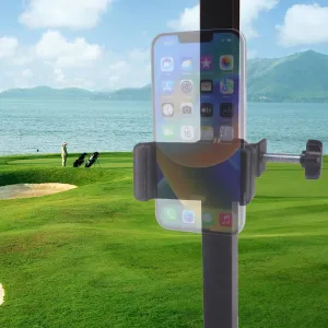 Golf Cart Phone Holder Mount, No Shaking Cell Phone Holder for iPhone/Galaxy/Google Pixel&Golf GPS SX400/SX500 Fit for EZGO/Club Car/Yamaha/Zone Golf Carts
