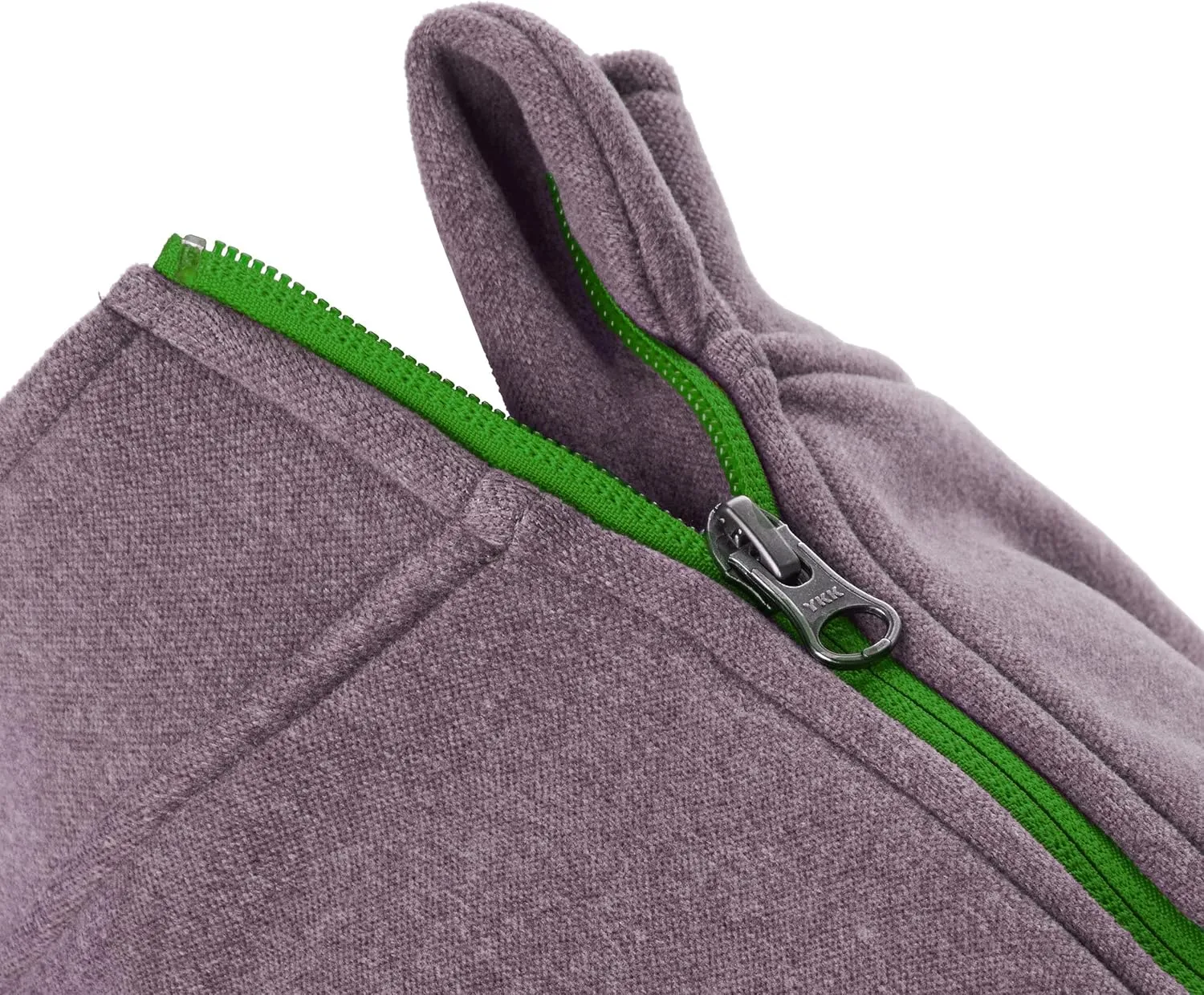 Gooby Zip Up Microfiber Fleece Dog Sweater - Purple, Medium - Warm Double Layered Soft Microfiber Fleece Step-in Jacket Without Ring Leash - Winter Sweaters for Small and Medium Dogs