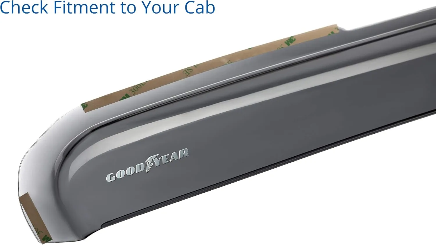 Goodyear Shatterproof in-Channel Window Deflectors for Ford F250 to F550 Super Duty 2017-2022 Crew Cab, Rain Guards, Window Visors for Cars, Vent Deflector, Car Accessories, 4 pcs - GY007733