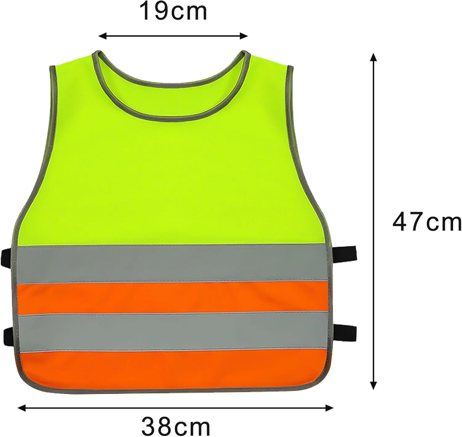 GOOFIT High Visibility Reflective Safety Vest Children's Bicycle Safety Vest Running Lightweight Vest Reflective Vest for School Walking and Playing Boys Girls