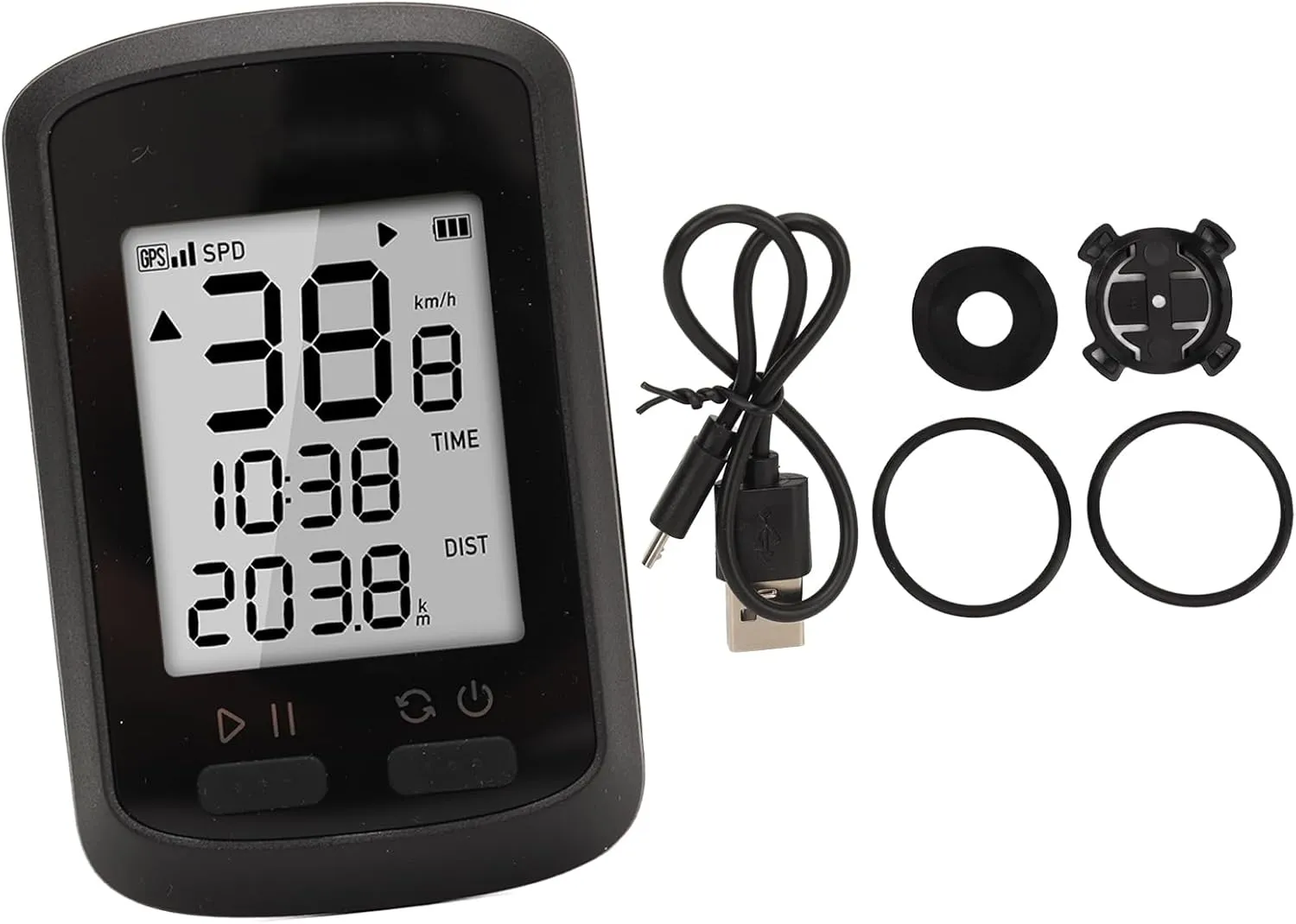 GPS Computer Complete Data Set of the Speed Control Data Counter for the Road Mountain Bike