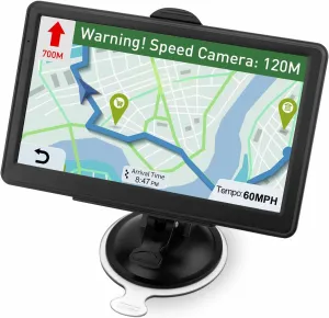 GPS Navigator for Car Truck RV - Navigation System, 2025 America/Canada/MX Maps Free Lifetime Update, Voice Guidance, Speed and Red Light Warning, 7 Inch Touchscreen Vehicle GPS para carros Trucker