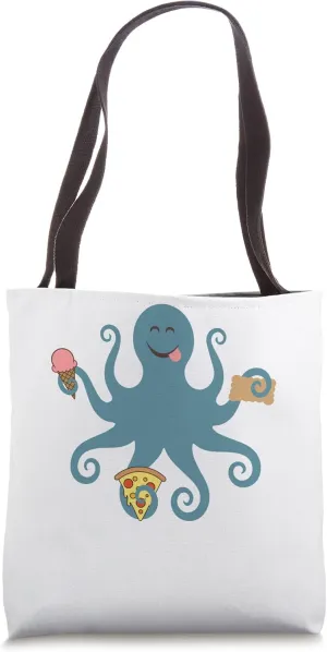 Greedy Octopus - Snacktopus Tote Bag