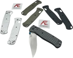 Grenade Frag Scales For Benchmade Bugout Folding Knife 535 Precision Machined 6061 Aluminum Anodized Finish (Bronze)