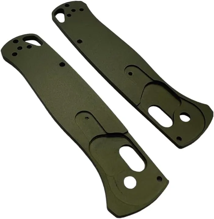 Grenade Frag Scales For Benchmade Bugout Folding Knife 535 Precision Machined 6061 Aluminum Anodized Finish (Bronze)