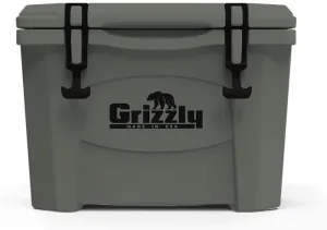 Grizzly 15 Cooler | 15 qt Ice Chest Durable Rotomolded Insulated | Made in USA | Warranty for Life | For Beach Boat Camping Fishing Hunting | G15