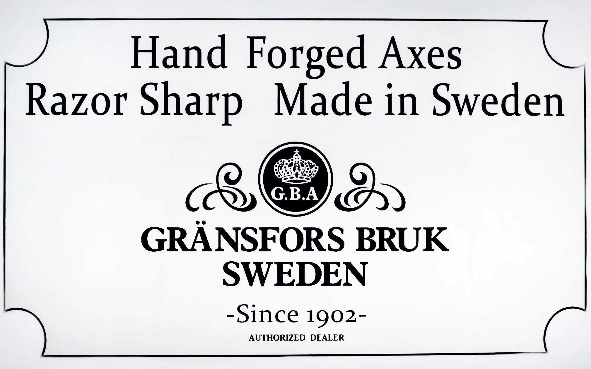 Gränsfors Bruk American Felling Axe 31" Long Straight Handle ~ No. 434-3