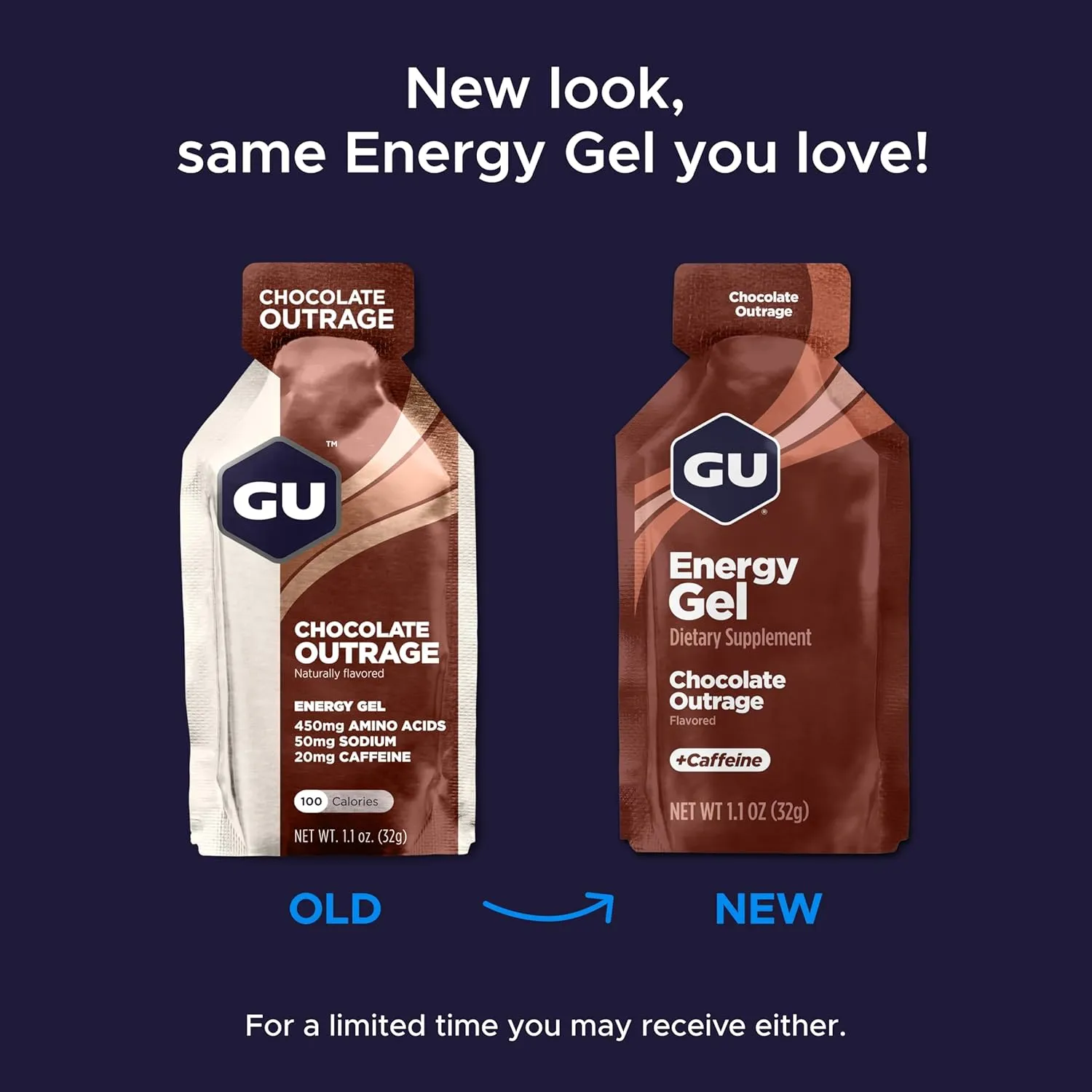GU Energy Original Sports Nutrition Energy Gel, Vegan, Gluten-Free, Kosher, and Dairy-Free On-the-Go Energy for Any Workout, 8-Count, Strawberry Banana