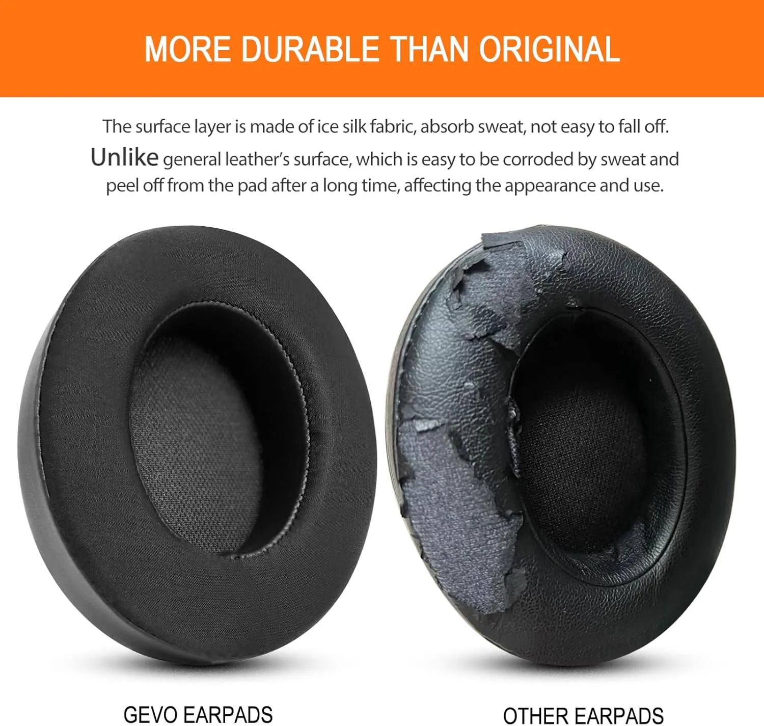 GVOEARS Studio Replacement Ear Pads - Upgraded Earpad Cover for Beats Studio 2 B0500 B0501 / Studio 3 Wired Wireless Over Ear Headphones - Cooling Gel Cushions (Black)
