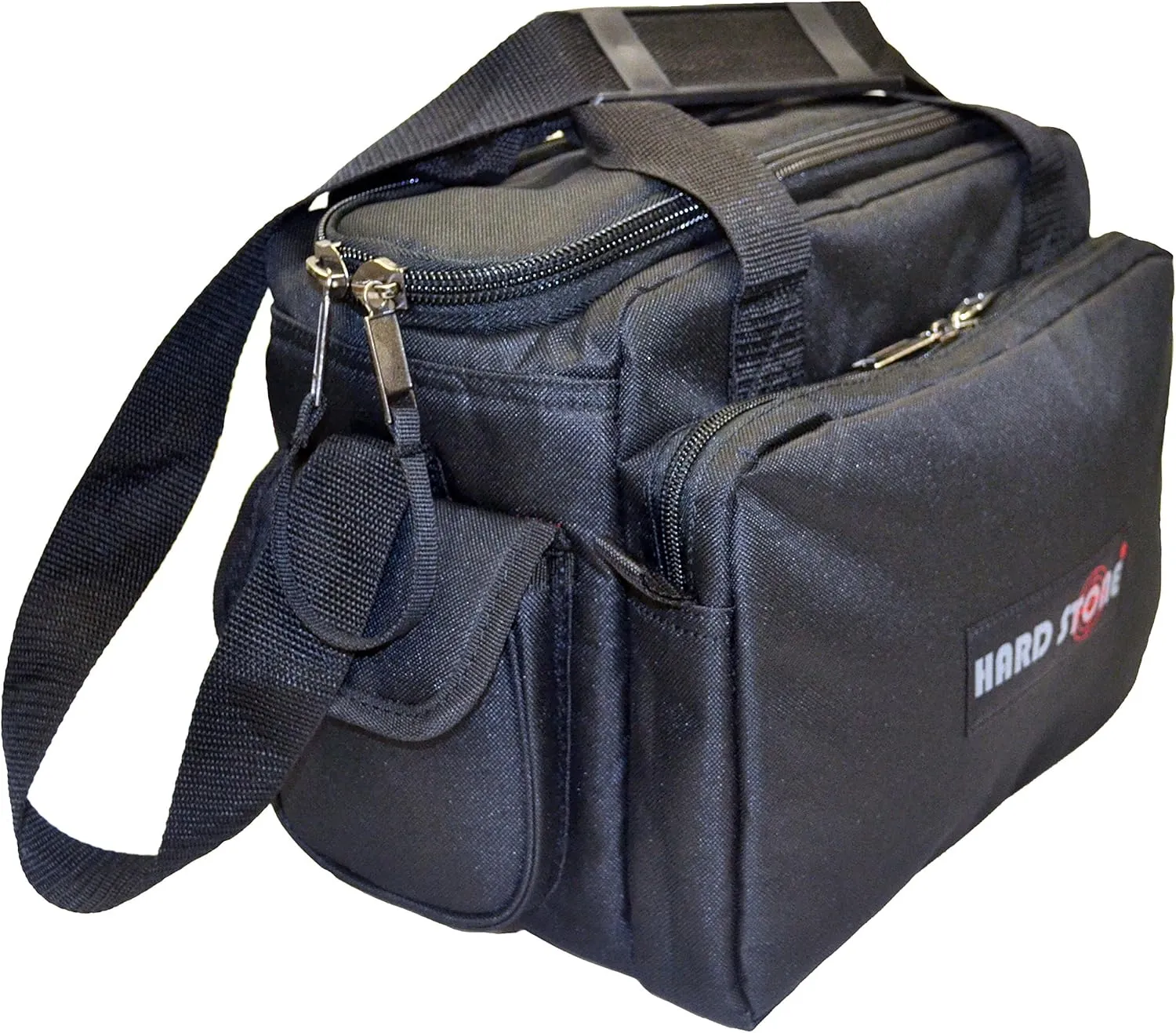 HARDSTONE Tactical 5 Pistol Range Go Bag with Adjustable Shoulder Strap Black