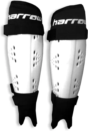Harrow Probot Shin Guards White | High-Impact Protection for Field Hockey, Lacrosse & Ice Hockey | Lightweight, Breathable, & Durable Design | Available in Small, Medium, Large