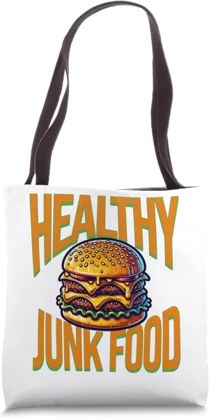 Healthy Organic junk delicious burger Tote Bag