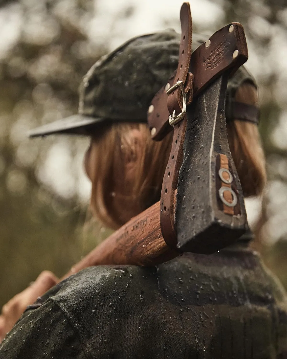 Helko Werk Helko Werk Leather Axe Sheath (Medium) - Genuine Leather Sheath for Axes and Hatchets Leather and Hatchet Cover and Axe Cover (Medium) S122