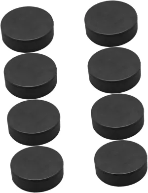 Hemoton 8pcs High Wear Resistant Black Ice Hockey for Training Skill Development Official for All Skill Levels for Indoor Practice Competitive Play
