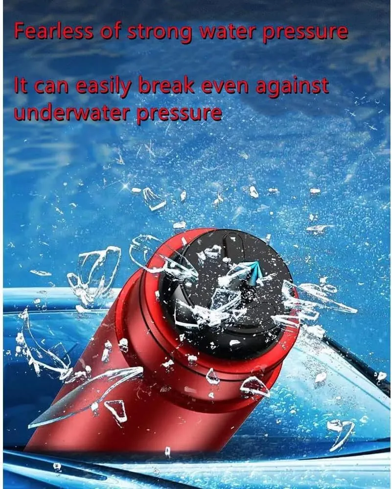 HHXS Car Window Breaker Seatbelt Cutter Tool, Safe Hammer Glass Breaker Under Water Safety Hammer Emergency Escape Glass Breaker Life Hammer for Car (4 Pcs, Red)